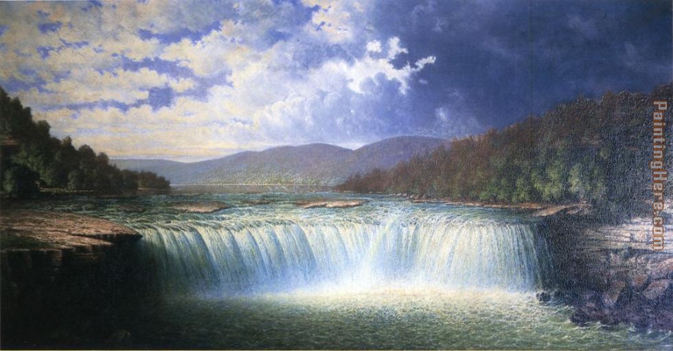 Unknown Artist Falls of the Cumberland River Whitley County Kentucky by Carl Christian Brenner